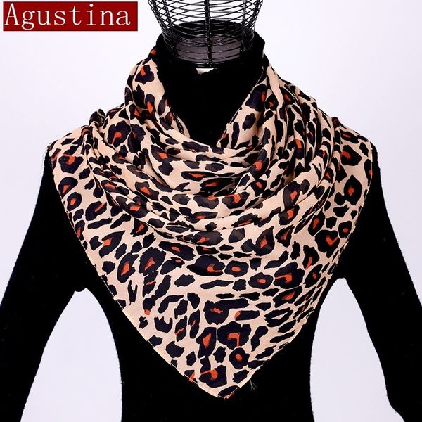 chiffon scarf shawl leopard print women fashion hijab winter luipaard sjaal schal autumn long scarfs poncho luxury ladies hijab